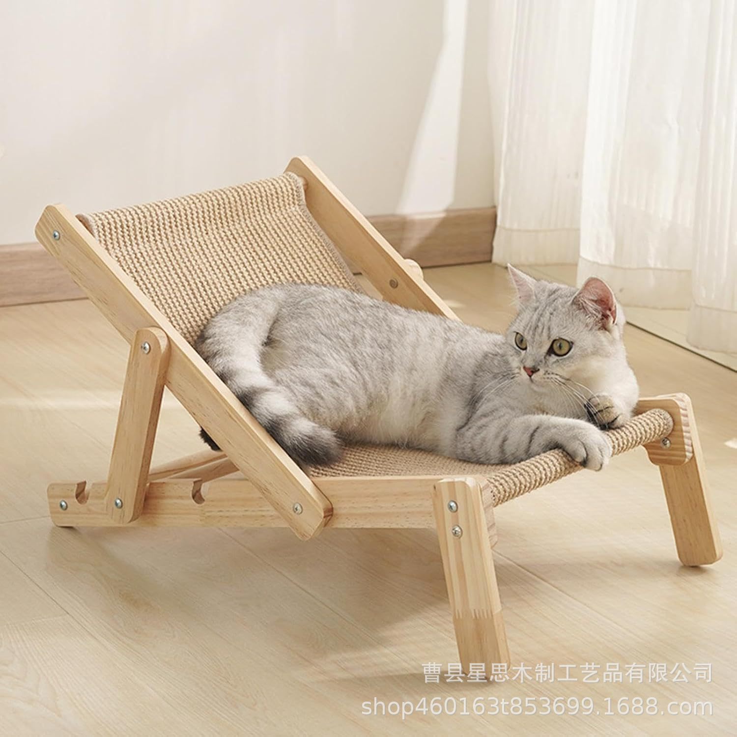 나무 고양이 둥지 접이식 홈 고양이 소파 고양이 거주 침대 고양이 카페 고양이 둥지 애완 동물 안락 의자 조절 가능한 랙