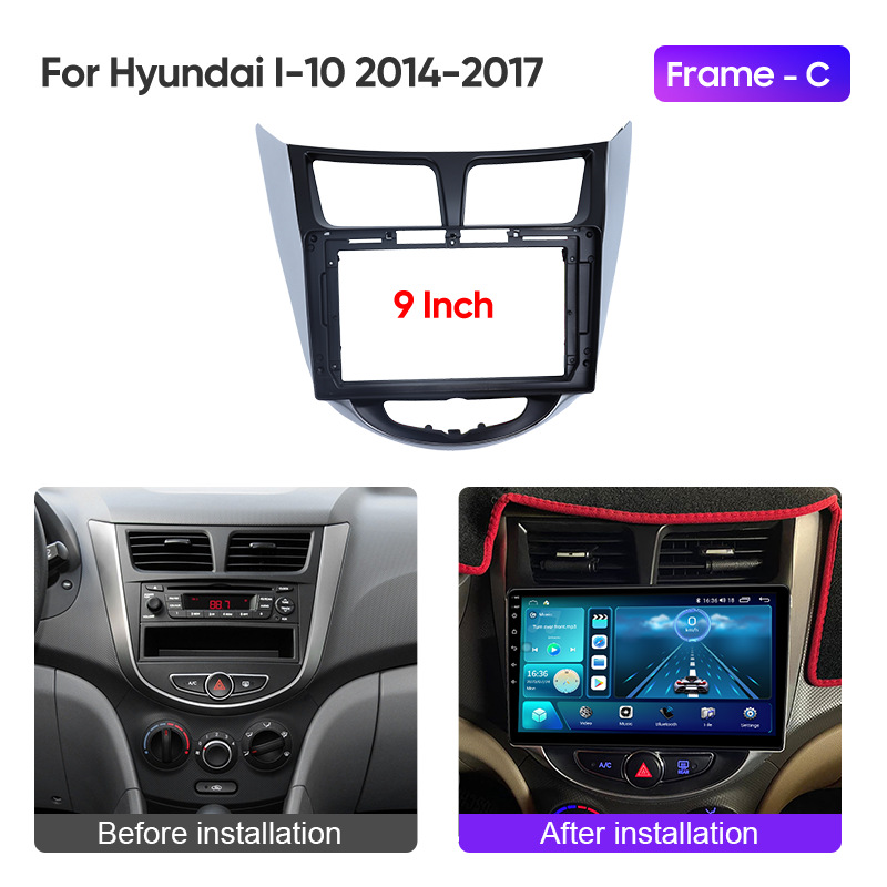 9inch Android Universal Car Navigator Dvd Suitable for Hyundai Rena Verna Face Frame Panel Modification Set