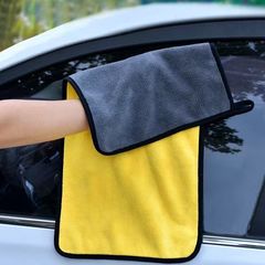 車の清掃専用タオル、厚手タイプ、吸水性抜群、洗車タオル、毛抜けにくい、両面極厚タイプ、車内清掃用タオル