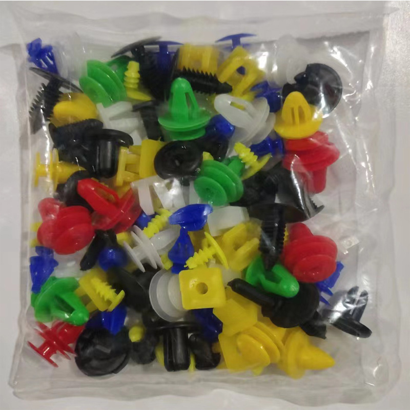 500 piezas coche tipo universal hebilla mixta soporte de parachoques plástico mezclado tornillo de expansión clip de remache