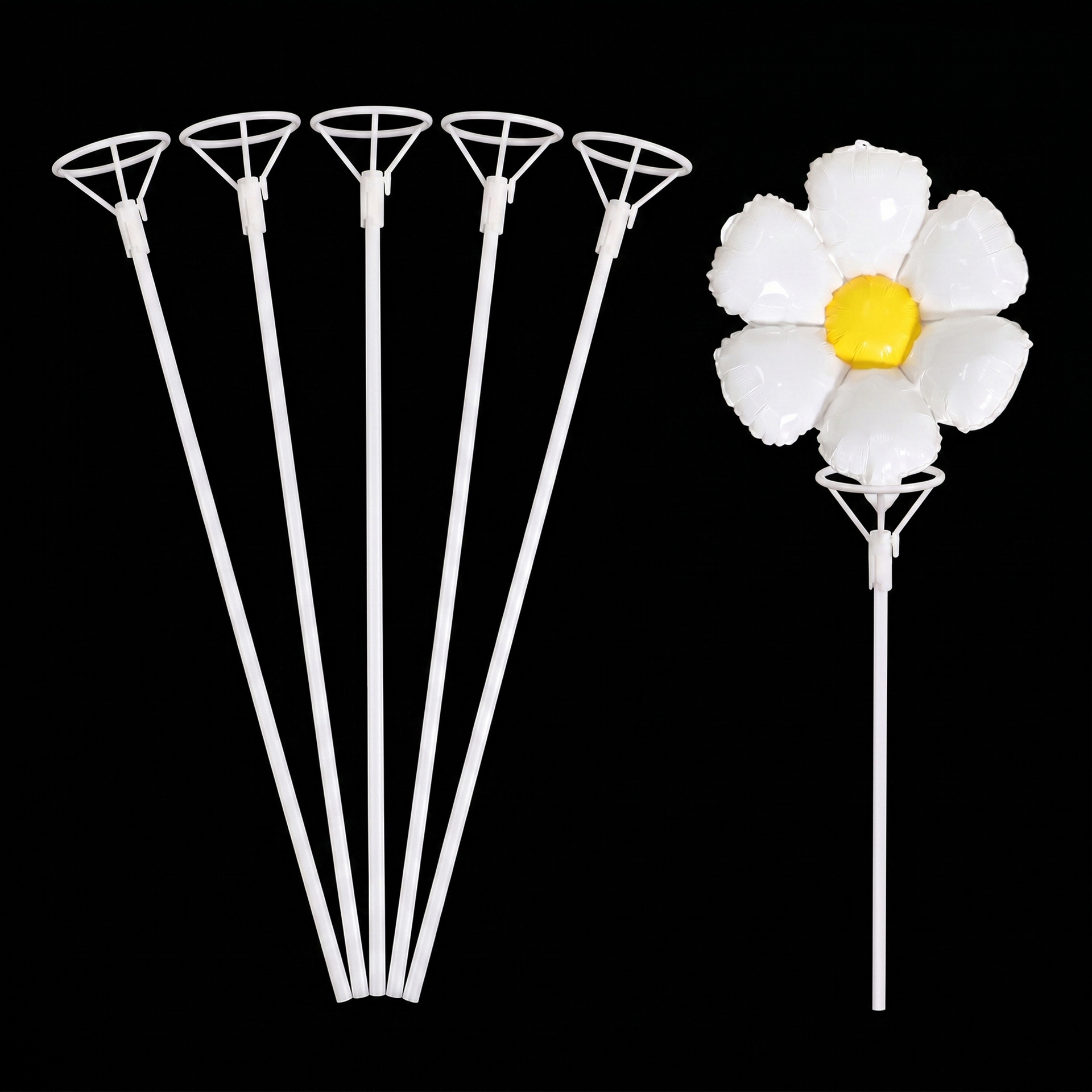 Fábrica directa de 40cm globo de película de aluminio especial barra de tracción espesa soporte de mano globo de película de aluminio barra de tracción de mano