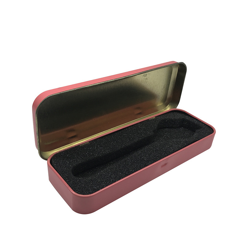 厂家批发马口铁铅笔盒 学生翻盖文具盒铁盒 汤匙筷子餐具收纳铁盒