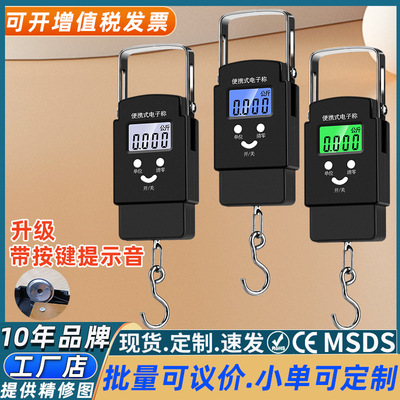 手提电子秤卖菜专用克秤弹簧电子称精准快递手提称食物挂钩行李秤
