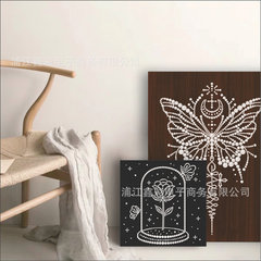 卸売り真珠画diy材料包創意手作り立体花火蝶解凍家庭芸術装飾画