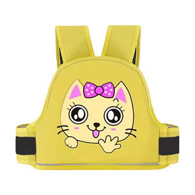 Front and Rear Seat Anti-fall – Car seat belt - yellow-cute-cat-harness
