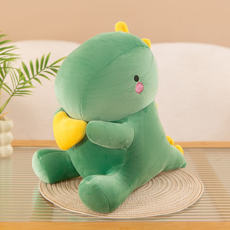 Dinosaurio de peluche de juguete niña corazón almohada muñeca niña muñeca de trapo niña lindo Regalo de Cumpleaños novias