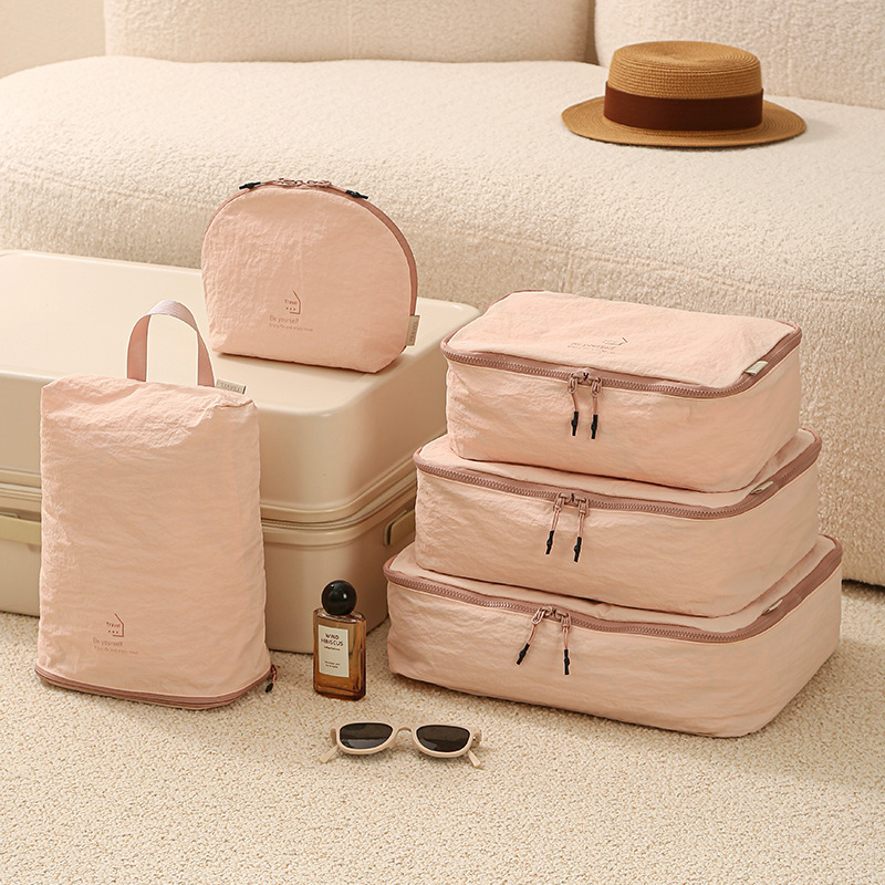 Taslan Five-Piece Set of Compressed Travel Storage Bags, Intimates Suitcase, Portable Storage Bag, Business Trip Organizing and Packaging Bag