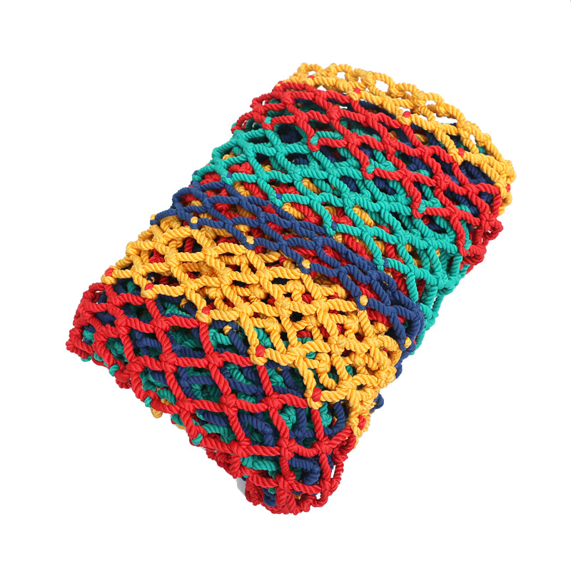 Red de Escalada Multicolor Infantil para Exteriores Seda Elástica de Protección para Jardín de Infantes y Parques Infantiles image 8