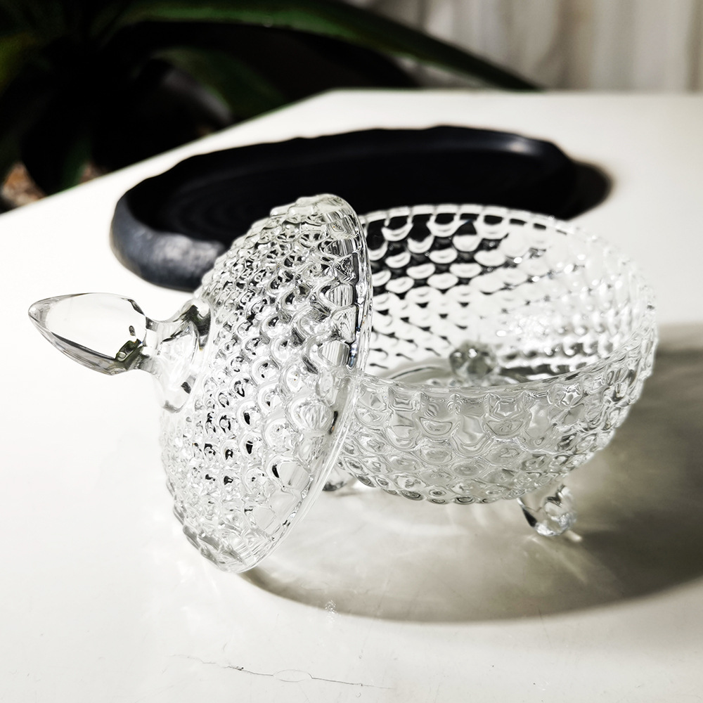 Frasco de vidrio transparente para el hogar, recipiente de almacenamiento de vidrio, caja de almacenamiento, frasco de azúcar de Amazon, joyero, sellado y conservador de frescura