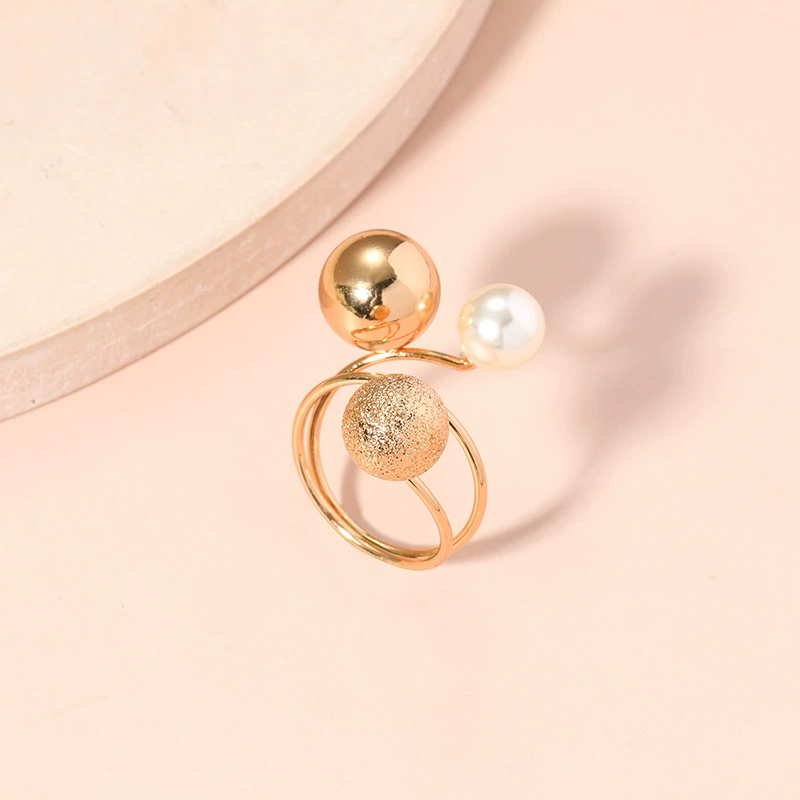 Модное металлическое регулируемое кольцо одного размера, корейский стиль, Aliexpress, wish