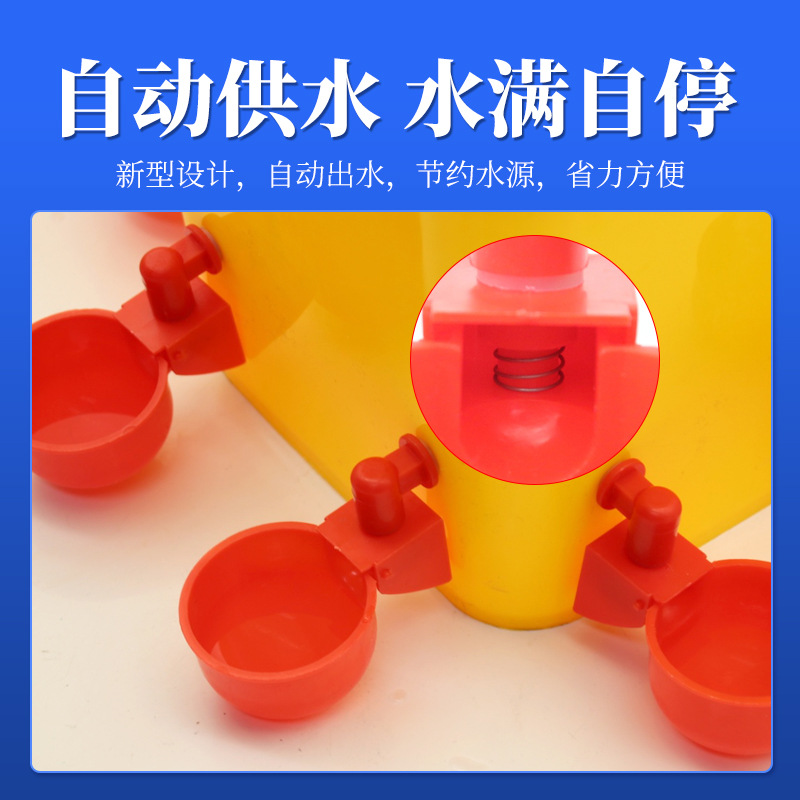 Bebedero automático para pollos de cría transfronterizos Tazón de agua para pollos, patos y gansos Fregadero automático para aves de corral Cubo para beber para pollos