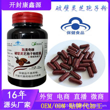 源头厂家蓝帽保健食品破壁灵芝孢子粉硬胶囊增强免疫力100粒买三