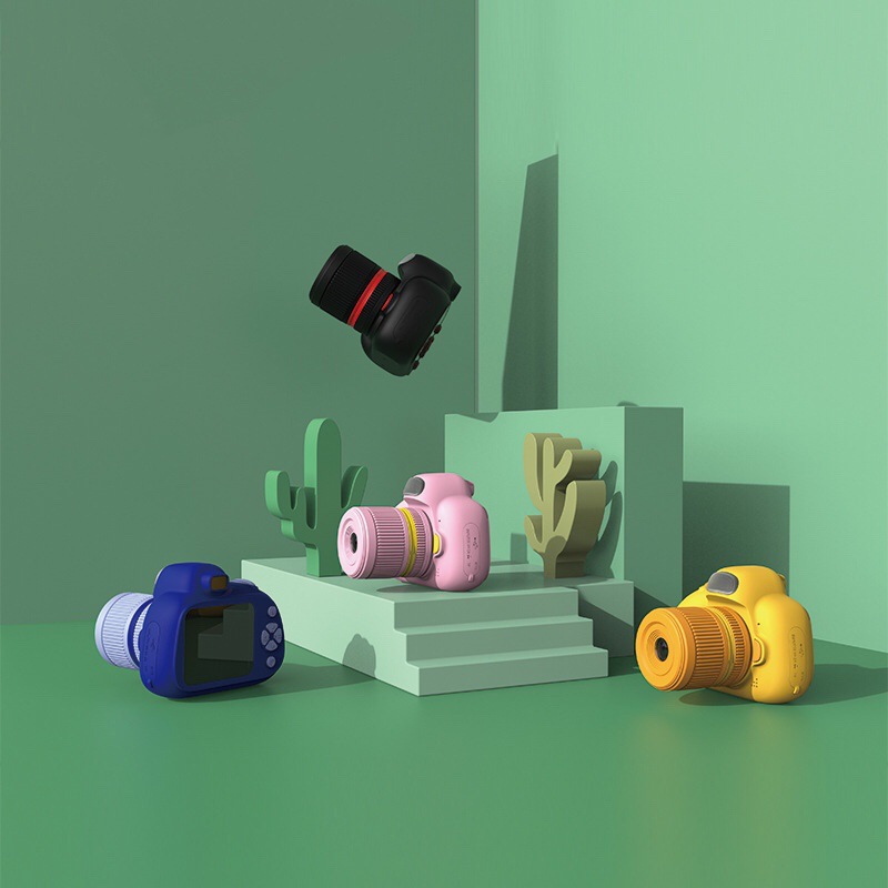 Cross-Border Popular Portable Mini Cartoon Small Slr Kidsren's Digital Sports Camera Slr