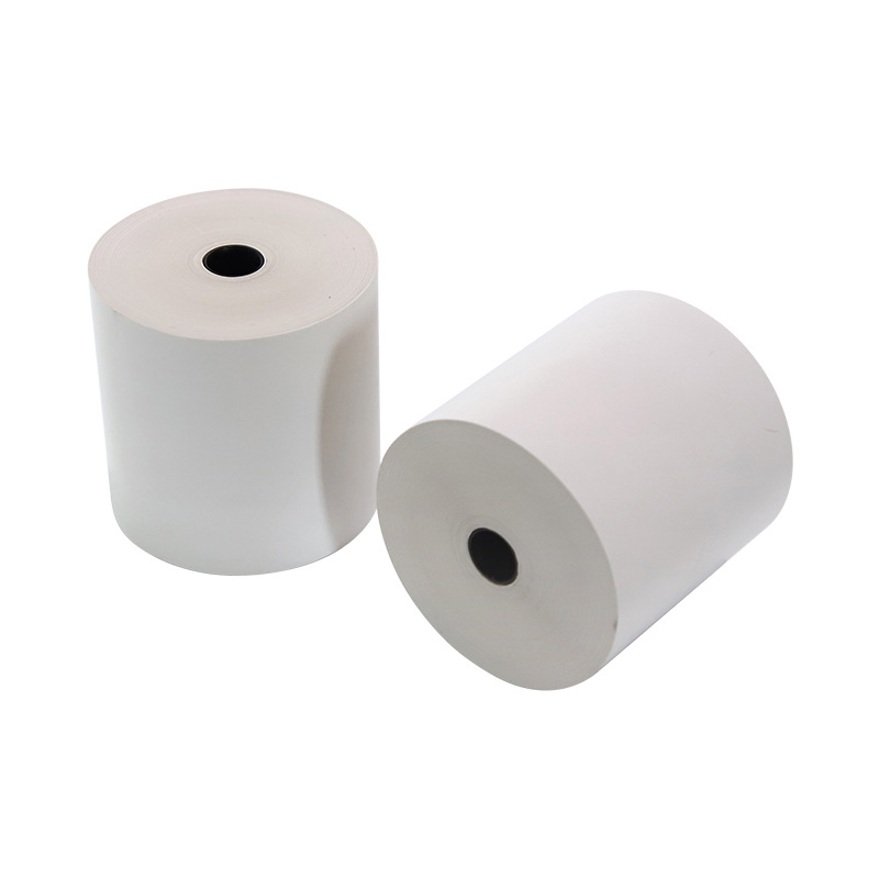 Papel Térmico para Recibos Viment 80x80, Papel para Impresora de Supermercado, Recibo para Llevar, 55g, Longitud 80 Metros