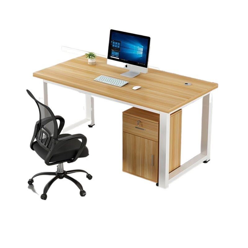 Escritorio del personal Escritorio del personal Escritorio de la computadora del personal 2/4/6 asientos con asiento de tarjeta combinación de estación de trabajo de pantalla simple al por mayor