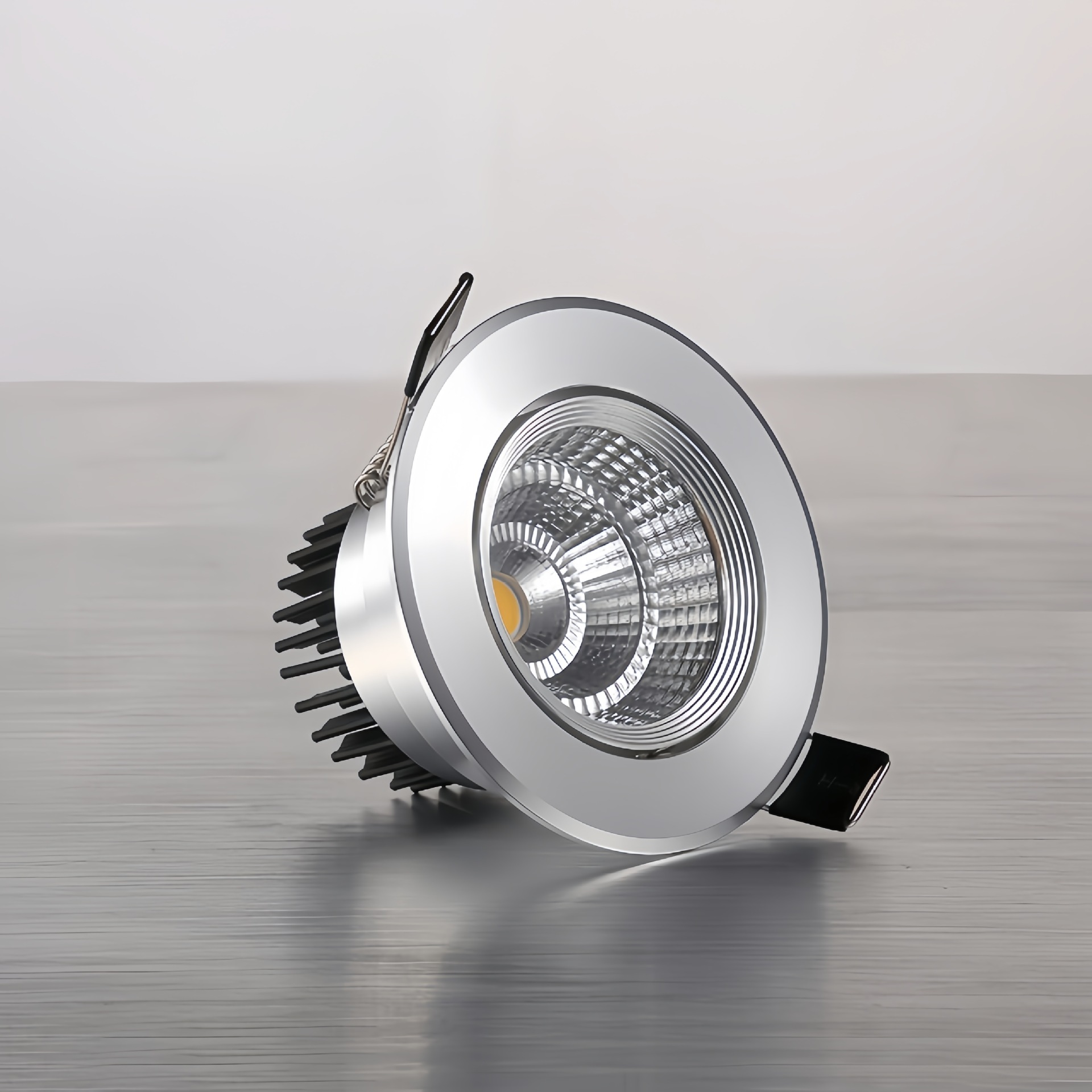 Toda la lámpara de la tienda del supermercado del hogar de aluminio de apertura 75mm negro ángulo ajustable pequeña colina pared de fondo foco COB