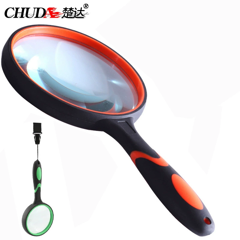 Резиновая ударопрочная Лупа Chuda 99100 с отверстием, может быть подвешена, утолщенная стеклянная линза большого диаметра