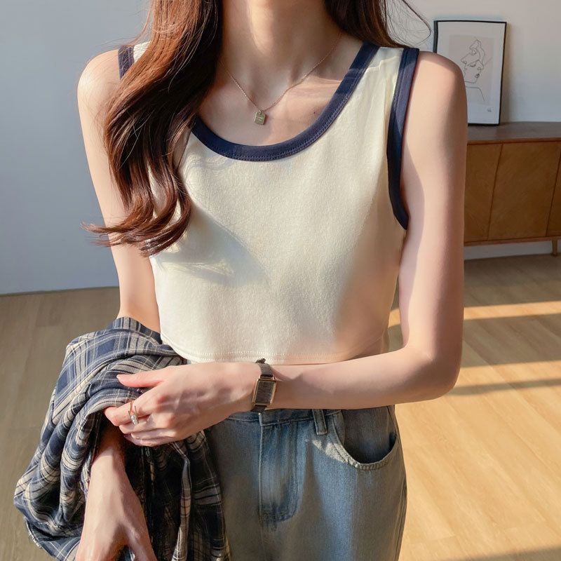 授乳服の潮のお母さんは簡単で、純綿のベストの上着に出かけます。|undefined