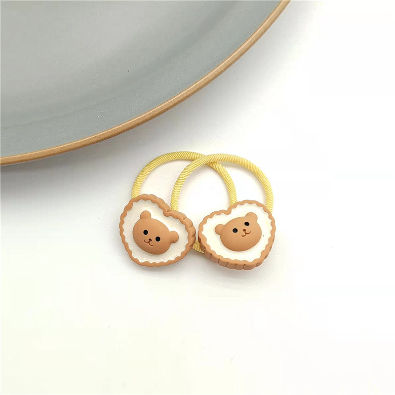 Cuerda de pelo para niños banda de pelo Super Cute Cartoon All-Match Chica gargantilla banda de pelo cuerda de pelo nuevo color caramelo lindo de dibujos animados