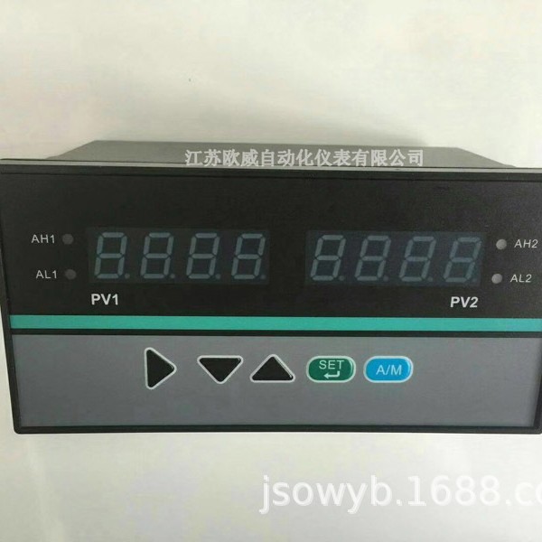 双通道数显表 温度压力液位控制表 4-20mA显示仪可调智能电子