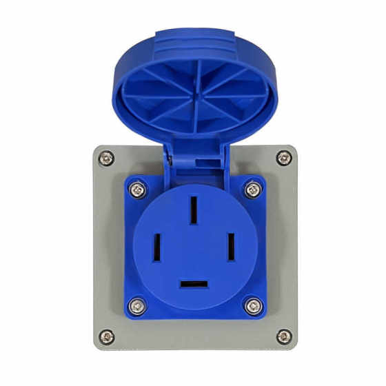 Explosion-proof socket 380v three-phase four-wire high-power industrial plug socket panel air conditioner 16A four-hole plug 25A