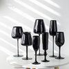Black cup, glossy crystal, wineglass, decorations, jewelry