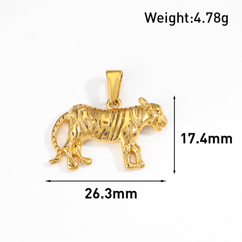 4g Weight Pendant Jewelry Making Type Real Gold Plated Plating Material 1 Piece Quantity Daily Occasion 304 Stainless Steel Material Animal Pattern All Seasons Season Unisex Gender Polished Finish Basic, Vintage Style Style Waterproof Non Tarnish, Plating Craft Real Gold Plated Animal 304 Stainless Steel Basic Vintage Style Waterproof Non Tarnish 1