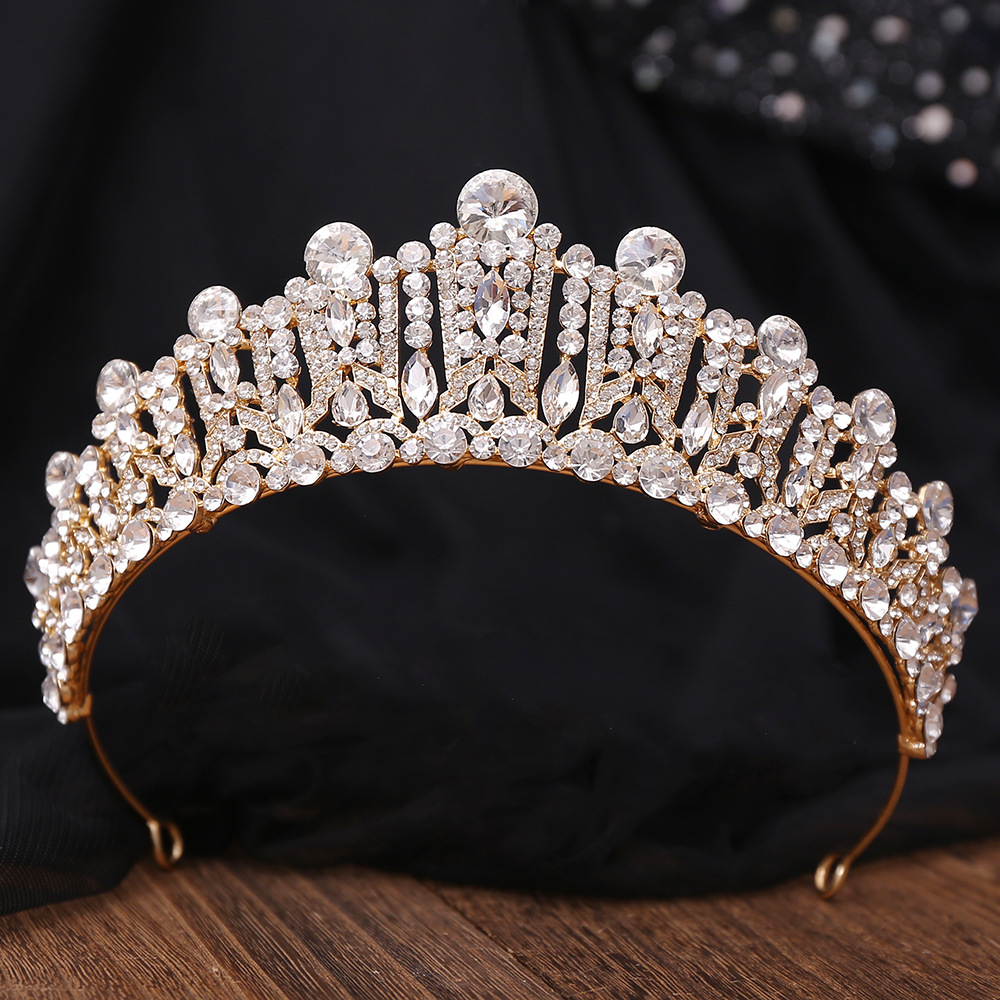 Bridal Shiny Women's Solid Color Alloy Rhinestone Diamond Crown display picture 5