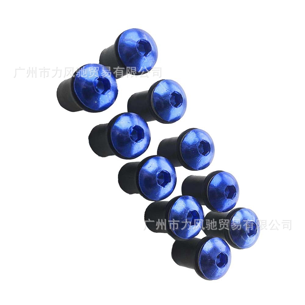 Adecuado para tornillos de parabrisas de motocicleta, decoración de fijación de tornillos de parabrisas de 5mm, tornillos de parabrisas modificados