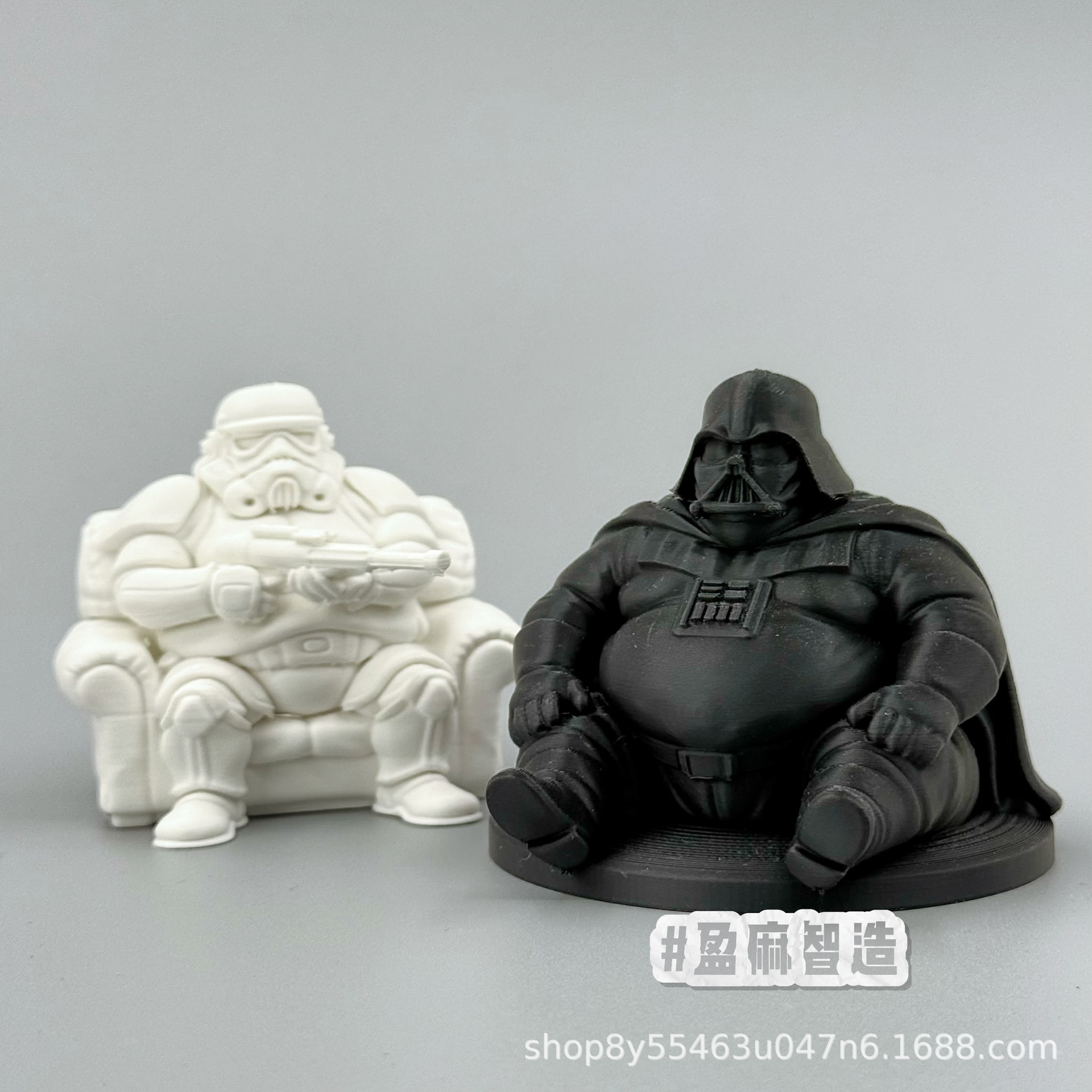 Explosiones de comercio exterior Casa grasa Star Wars Samurai negro Soldado blanco Soldado de tormenta Mesa de decoración hecha a mano con decoración de automóviles