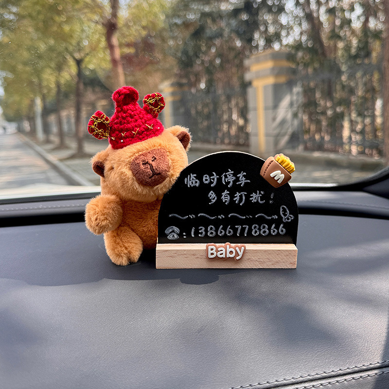 Tarjeta telefónica de automóvil de movimiento de estacionamiento temporal tarjeta de estacionamiento en línea carpa roja carpa de tracción adornos de automóvil de movimiento de tarjeta de mujer encantadora