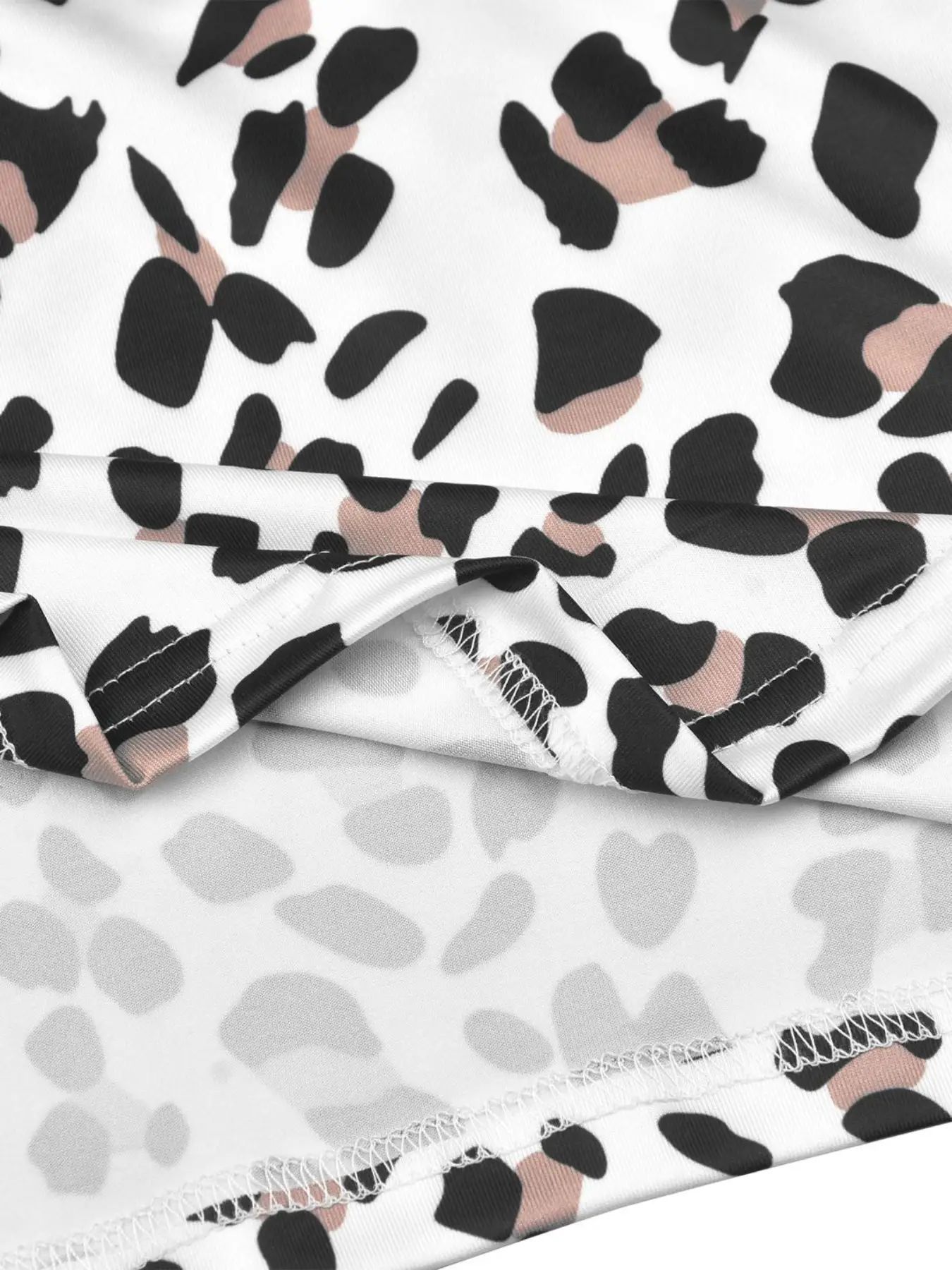 ChicShe Cross-Border European And American Plus Size Casual Leopard Print Tank Top Shorts Pyjama Two-Piece Set_voghion.com