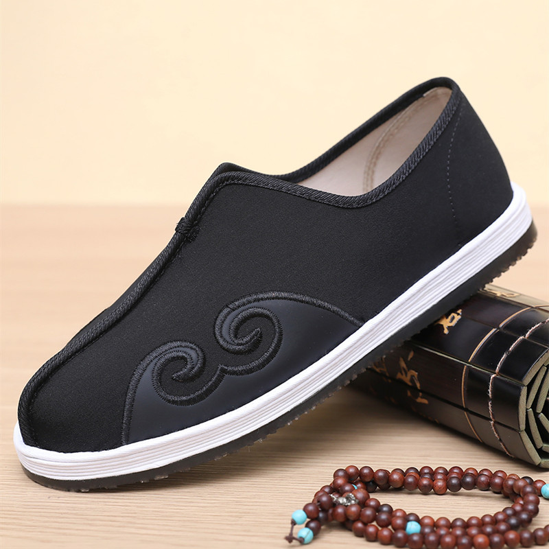 老北京布鞋风男鞋汉服中式休闲老北京洒鞋复古手工千层底云头布鞋
