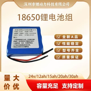 厂家供应户外照明投光灯通用24v2ah锂电池18650锂电池组门禁监控