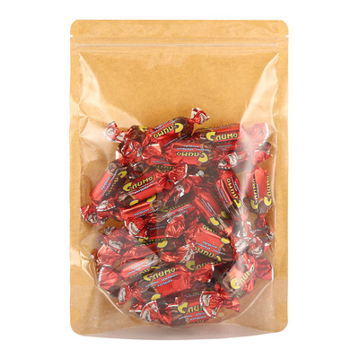 圆角牛皮纸阴阳自立自封袋开心果零食袋服装袋红枣核桃包装袋|ms