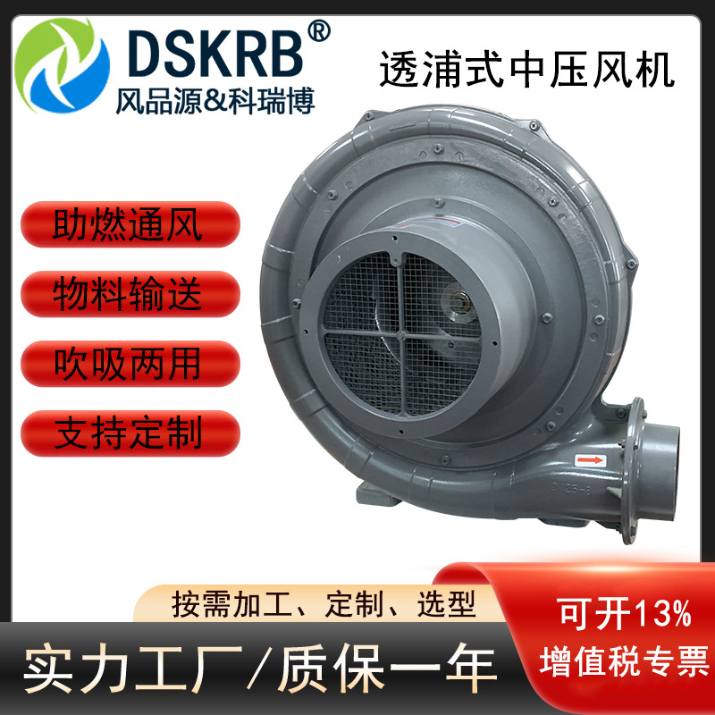 粉粒输送离心风机 激光雕刻吸尘烟雾中压风机 管道排风加压鼓风机