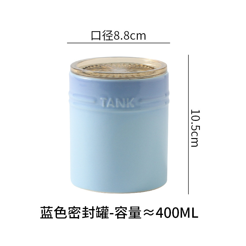 Tarro de Chile de cerámica para el hogar tarro de almacenamiento de granos de té salsa de miel condimento Tarro de cocina frasco de almacenamiento sellado a prueba de humedad