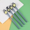 Cartoon cute gel pen, black teaching stationery