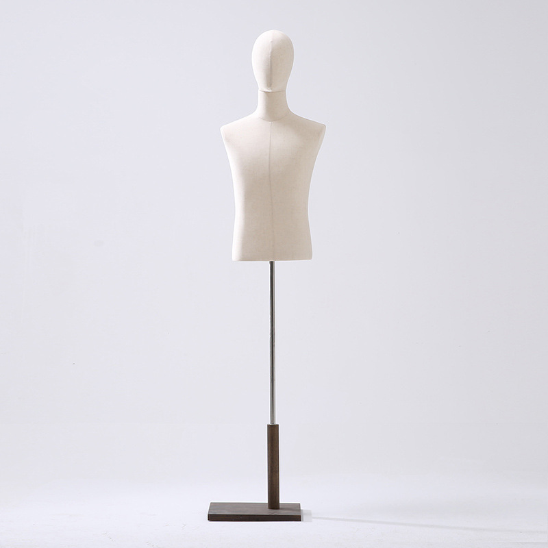Tienda de ropa modelo masculino de madera sólida modelo adulto accesorios tienda de ropa estante de exhibición de plataforma de sopa estante de modelo