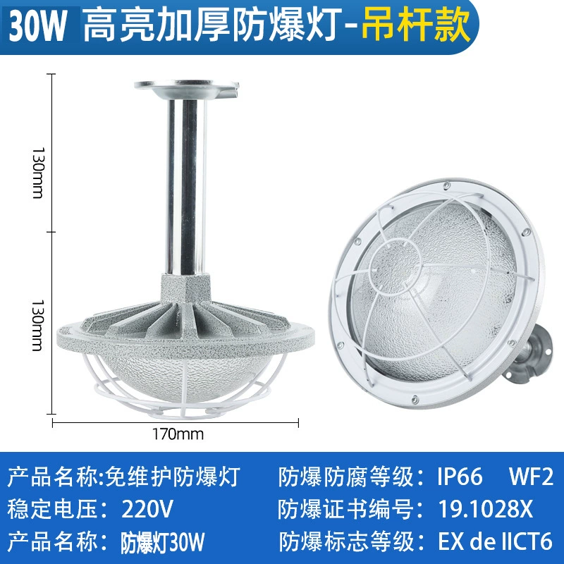 Aiming Explosion-proof LED lights, industrial spotlight, ceiling lamp, 100W