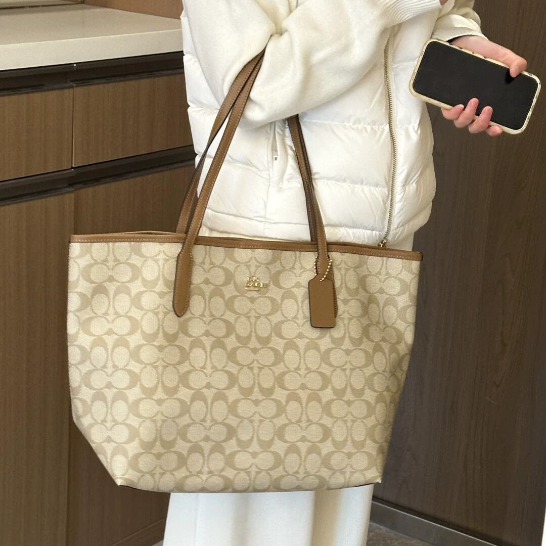 Новая двусторонняя сумка для покупок Koujia City33 с магнитной пряжкой, классическая сумка на плечо для пресбиопии, ручная сумка-тоут