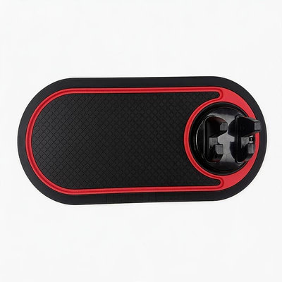 Anti-slip mat multifunctional phone holder, car - red