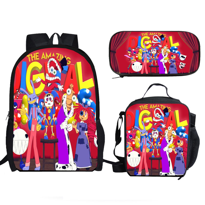 THE AMAZING DIGITAL CIRCUS student school bag meal bag pencil case spine protector 2