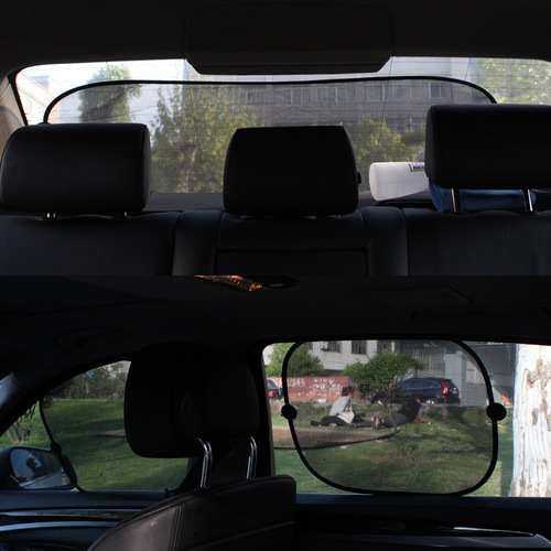 Mesh sunshade 5-piece set car sunshade, heat-insulating sunshade, rear and side shields, car mesh 5-piece set