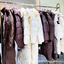 品牌折扣尾款货女装实体直播走份批发清货羽绒服剪标撤柜尾货份货