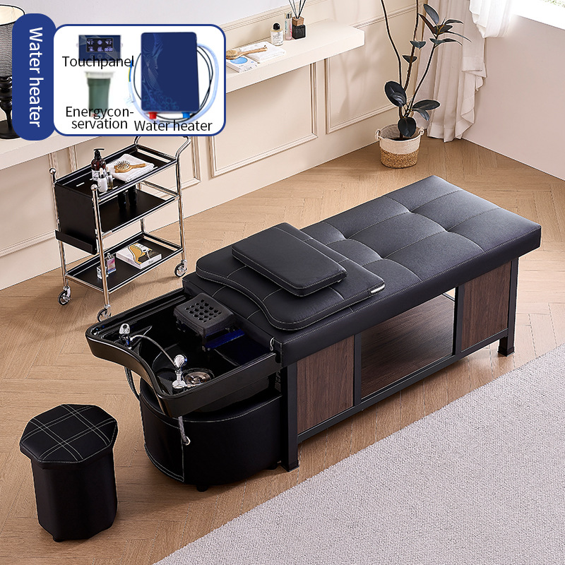 Cuenca de cerámica - grafito negro + calentador de agua