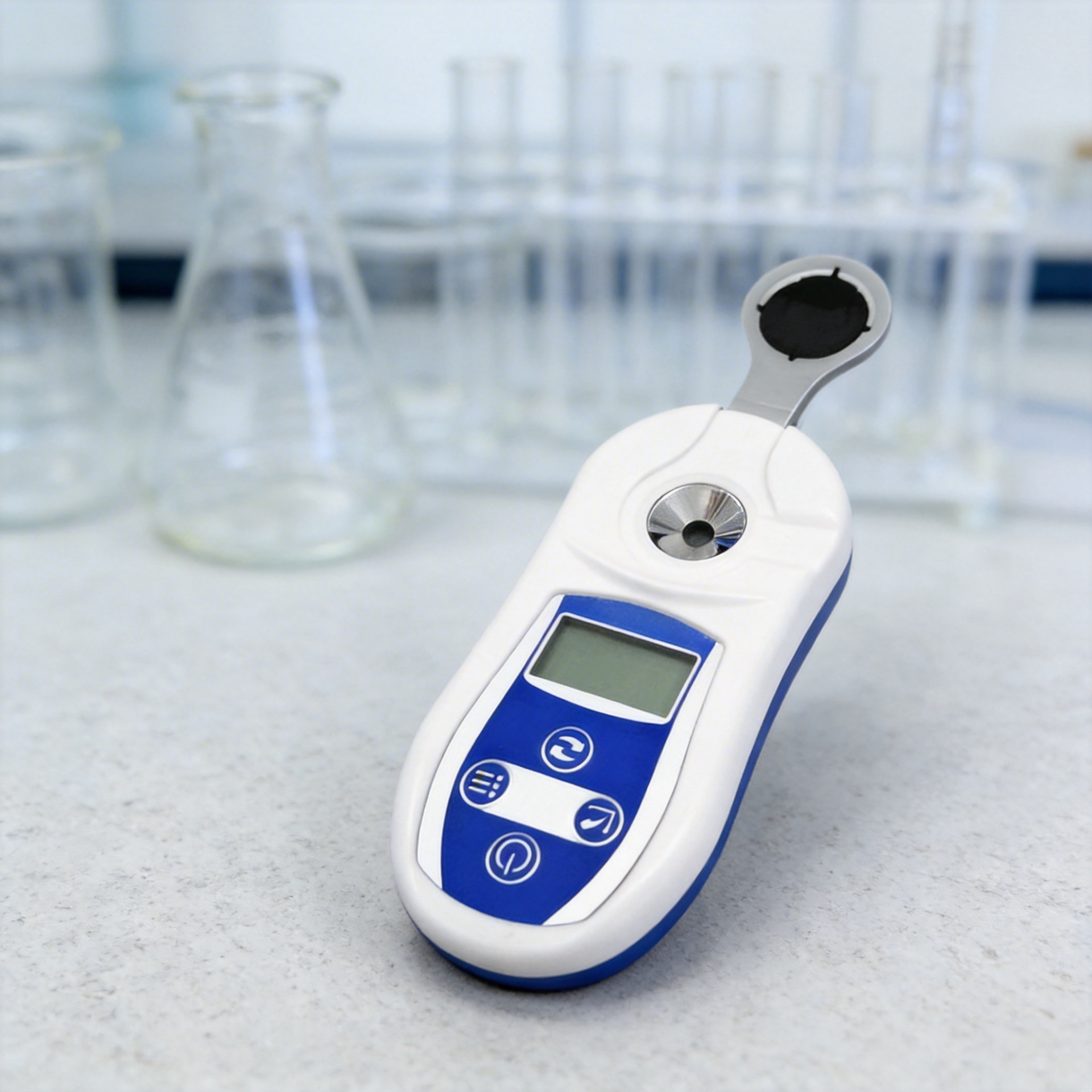 糖度计 0-25.0%  0-53.0% 或数盐度计0-28% 一体式设计数显折射仪