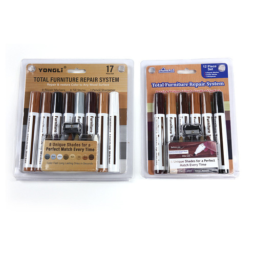 Wood furniture pen crayon furniture repair scratch repair paint marker pen solid wood furniture floor paint touch up pen