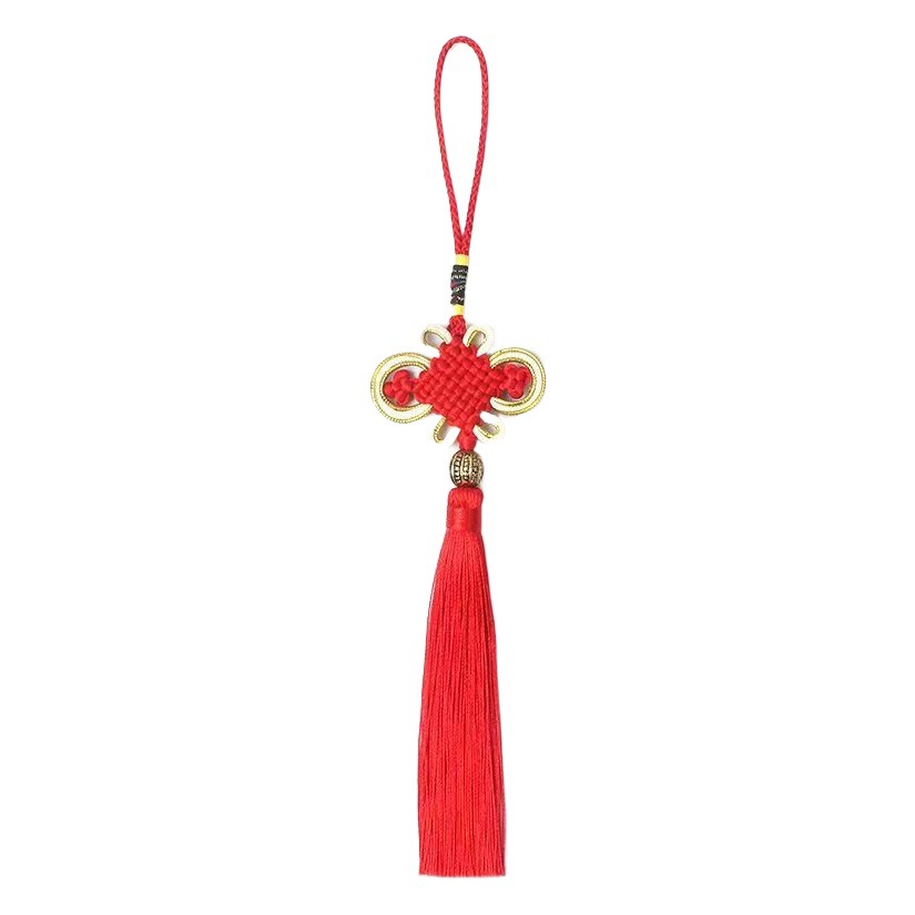 gold silk finished Chinese knot Phnom Penh line rich knot with tassel decorative pendant