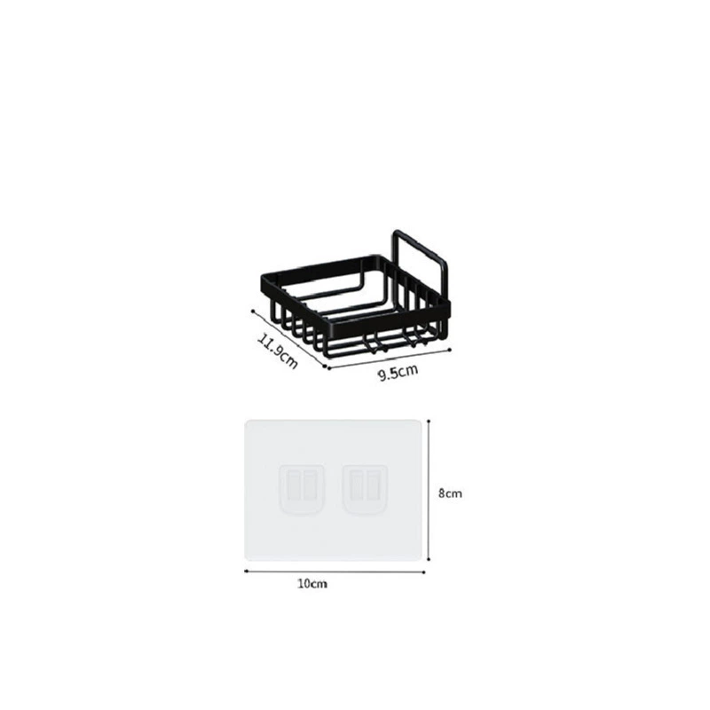 Strict selection of bathroom shelves, hand -toilet, bathroom wall, free punch shower room wall -mounted storage shower gel triangle